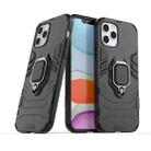 For iPhone 12 / 12 Pro Shockproof PC + TPU Protective Case with Magnetic Ring Holder(Black) - 2