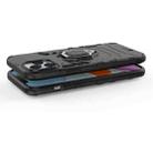 For iPhone 12 Pro Max Shockproof PC + TPU Protective Case with Magnetic Ring Holder(Black) - 4