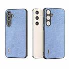 For Samsung Galaxy S24 5G ABEEL Diamond Black Edge Phone Case(Sapphire Blue) - 1