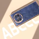 For Huawei Mate X5 Nano Plating Weave Plaid Texture PU Phone Case(Blue) - 5