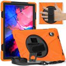 For Lenovo Tab P11 Silicone Hybrid PC Tablet Case with Grip & Shoulder Strap(Orange) - 1