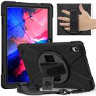 For Lenovo Tab P11 Silicone Hybrid PC Tablet Case with Grip & Shoulder Strap(Black) - 1