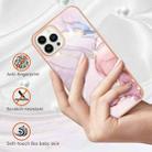 For iPhone 16 Pro Electroplating Marble Pattern Dual-side IMD TPU Shockproof Phone Case (Rose Gold 005) - 2