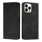 For iPhone 15 Pro Max Diamond Splicing Skin Feel Magnetic Leather Phone Case(Black) - 1