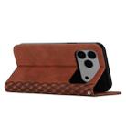 For iPhone 17 Pro Max Diamond Splicing Skin Feel Magnetic Leather Phone Case(Brown) - 3