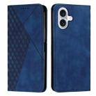 For iPhone 17 Diamond Splicing Skin Feel Magnetic Leather Phone Case(Blue) - 1