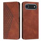 For iPhone 17 Air Diamond Splicing Skin Feel Magnetic Leather Phone Case(Brown) - 1