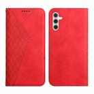 For Samsung Galaxy S23 FE 5G Diamond Splicing Skin Feel Magnetic Leather Phone Case(Red) - 1