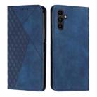 For Samsung Galaxy S24 Diamond Splicing Skin Feel Magnetic Leather Phone Case(Blue) - 1