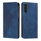 For Samsung Galaxy M15 / F15 Diamond Splicing Skin Feel Magnetic Leather Phone Case(Blue) - 1