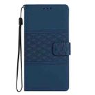 For iPhone 17 Diamond Embossed Skin Feel Leather Phone Case(Dark Blue) - 2
