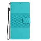 For iPhone 17 Air Diamond Embossed Skin Feel Leather Phone Case(Blue) - 2