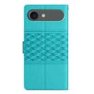 For iPhone 17 Air Diamond Embossed Skin Feel Leather Phone Case(Blue) - 3