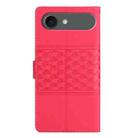 For iPhone 17 Air Diamond Embossed Skin Feel Leather Phone Case(Red) - 3