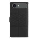 For iPhone 17 Air Diamond Embossed Skin Feel Leather Phone Case(Black) - 3