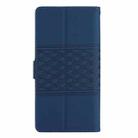 For iPhone 17 Pro Max Diamond Embossed Skin Feel Leather Phone Case(Dark Blue) - 3