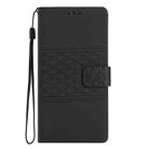 For iPhone 17 Pro Max Diamond Embossed Skin Feel Leather Phone Case(Black) - 2