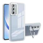For Samsung Galaxy A24 5G Invisible Lens Bracket Matte Transparent Phone Case(White) - 1