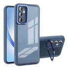 For Samsung Galaxy A54 5G Invisible Lens Bracket Matte Transparent Phone Case(Blue) - 1