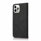 For iPhone 16 Pro Dual-color Stitching Leather Phone Case(Black Rose Gold) - 3