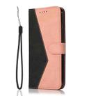 For iPhone 16 Pro Max Dual-color Stitching Leather Phone Case(Black Rose Gold) - 2