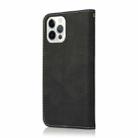 For iPhone 16 Pro Max Dual-color Stitching Leather Phone Case(Black Rose Gold) - 3