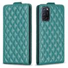 For OPPO  A72 / A52 /A92 Diamond Lattice Vertical Flip Leather Phone Case(Green) - 1