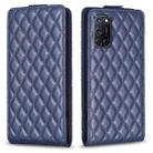 For OPPO  A72 / A52 /A92 Diamond Lattice Vertical Flip Leather Phone Case(Blue) - 1