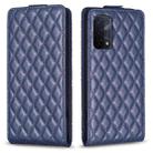 For OPPO  A74 5G / A93 5G /A54 5G Diamond Lattice Vertical Flip Leather Phone Case(Blue) - 1