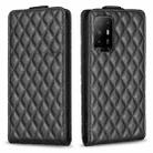 For OPPO A94 5G / F19 Pro+ Diamond Lattice Vertical Flip Leather Phone Case(Black) - 1