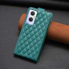 For OPPO A96 5G / Reno7 Z Diamond Lattice Vertical Flip Leather Phone Case(Green) - 3