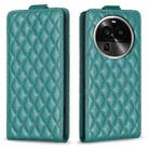 For OPPO Find X6 Pro Diamond Lattice Vertical Flip Leather Phone Case(Green) - 1