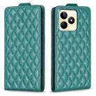 For Realme C53 Diamond Lattice Vertical Flip Leather Phone Case(Green) - 1