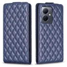 For vivo Y78 5G Diamond Lattice Vertical Flip Leather Phone Case(Blue) - 1