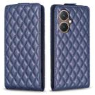 For vivo Y27 4G Diamond Lattice Vertical Flip Leather Phone Case(Blue) - 1