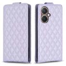 For vivo Y27 4G Diamond Lattice Vertical Flip Leather Phone Case(Purple) - 1