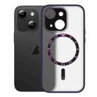 For iPhone 14 Dial Plate Magsafe Phone Case(Purple) - 1