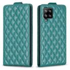 For Samsung Galaxy A42 5G Diamond Lattice Vertical Flip Leather Phone Case(Green) - 1