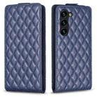 For Samsung Galaxy S23+ 5G Diamond Lattice Vertical Flip Leather Phone Case(Blue) - 1