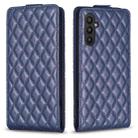 For Samsung Galaxy A54 5G Diamond Lattice Vertical Flip Leather Phone Case(Blue) - 1