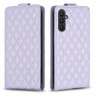 For Samsung Galaxy A54 5G Diamond Lattice Vertical Flip Leather Phone Case(Purple) - 1