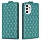 For Samsung Galaxy A53 Diamond Lattice Vertical Flip Leather Phone Case(Green) - 1