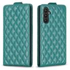 For Samsung Galaxy A24 4G Diamond Lattice Vertical Flip Leather Phone Case(Green) - 1