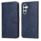 For Samsung Galaxy S23 FE 5G Classic Calf Texture Flip Leather Phone Case(Blue) - 1