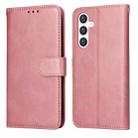 For Samsung Galaxy S23 FE 5G Classic Calf Texture Flip Leather Phone Case(Rose Gold) - 1