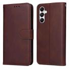 For Samsung Galaxy A05s Classic Calf Texture Flip Leather Phone Case(Brown) - 1
