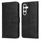 For Samsung Galaxy S24+ Classic Calf Texture Flip Leather Phone Case(Black) - 1
