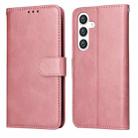 For Samsung Galaxy S24+ Classic Calf Texture Flip Leather Phone Case(Rose Gold) - 1