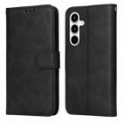 For Samsung Galaxy A35 Classic Calf Texture Flip Leather Phone Case(Black) - 1