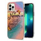 For iPhone 15 Pro Electroplating Pattern IMD TPU Shockproof Case(Dream Chasing Butterfly) - 1